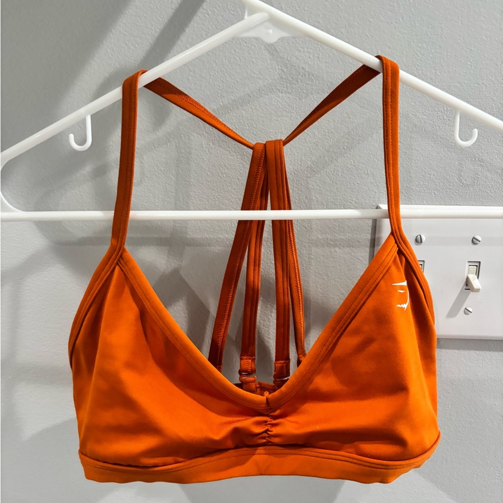 Gymshark Vibrant Orange Strappy Bra